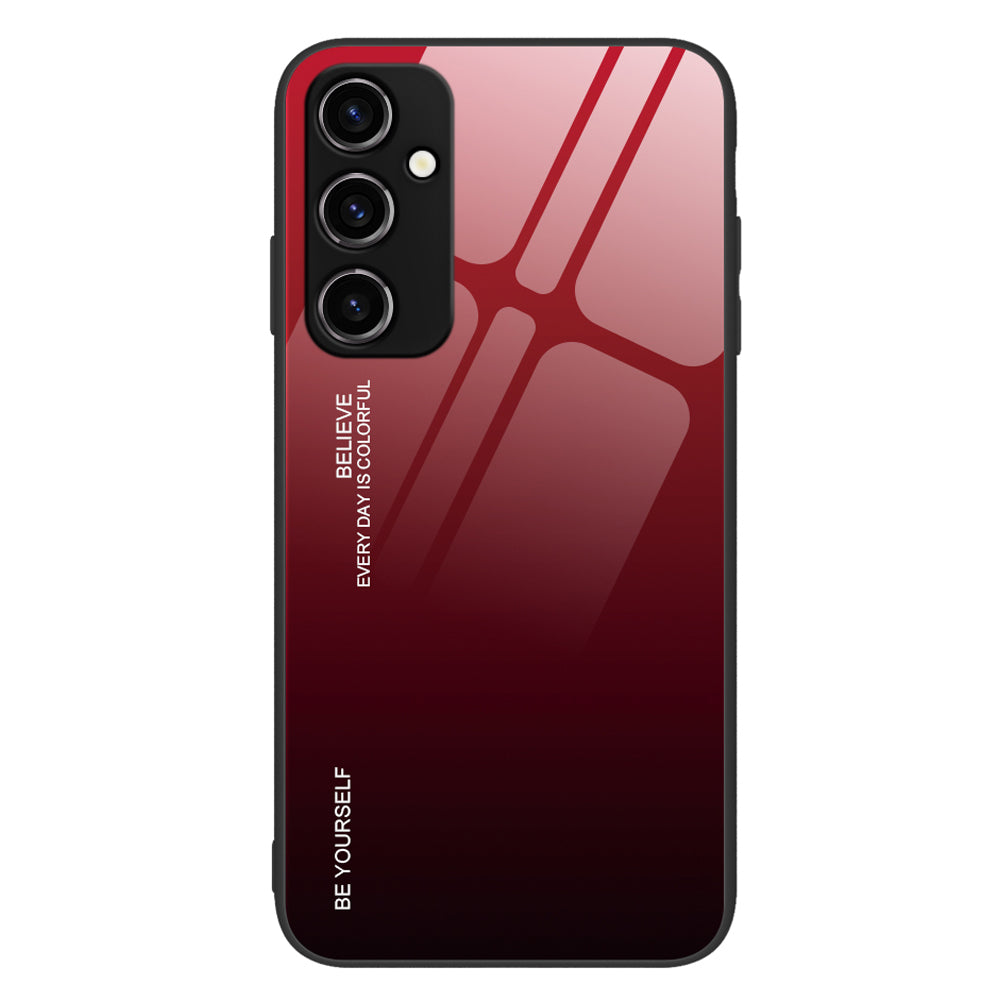 For Samsung Galaxy A34 5G Gradient Color Phone Case Tempered Glass PC TPU Hybrid Shell Shock Absorption Cover For Samsung Galaxy A34 5G Gradient Color Phone Case Tempered Glass PC TPU Hybrid Shell Shock Absorption Cover